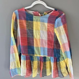 Colorful bow top (Sz. S)